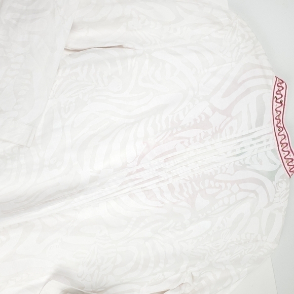 New Lilly Pulitzer White Pink Sarasota Tunic Size S - Picture 11 of 15